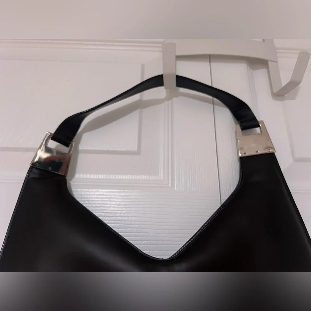 Gucci Brown Hobo Bag With Silver Toned Hardware